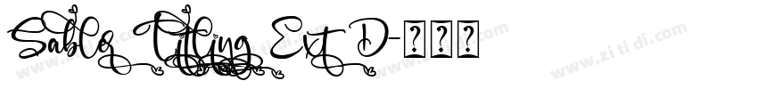 Sabler Titling Ext D字体转换